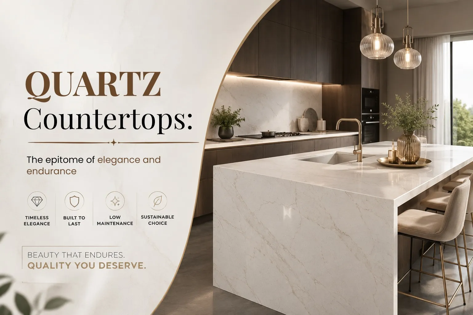 QUARTZ COUNTERTOPS: THE EPITOME OF ELEGANCE AND ENDURANCE